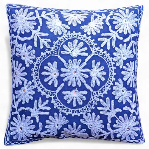 Housse coussin brodée - housse, de