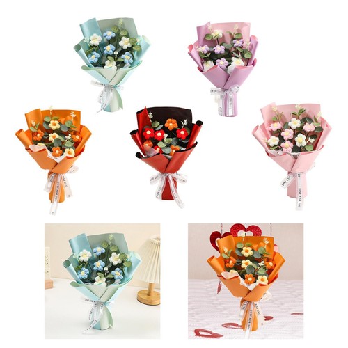 Crochet flowers bouquet ideal - flowers,