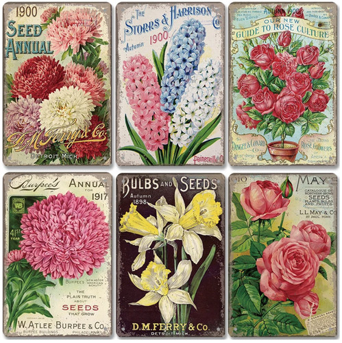 Flowers seed bulb fleurs retro - fleurs,